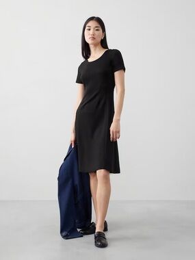 BR Factory Ponte Fit and Flare Dress Size L NWT
